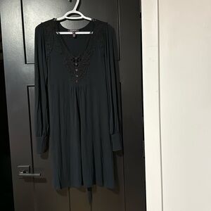 🎉 Long Tall Sally Long Sleeve Crochet Lace Detail Dress